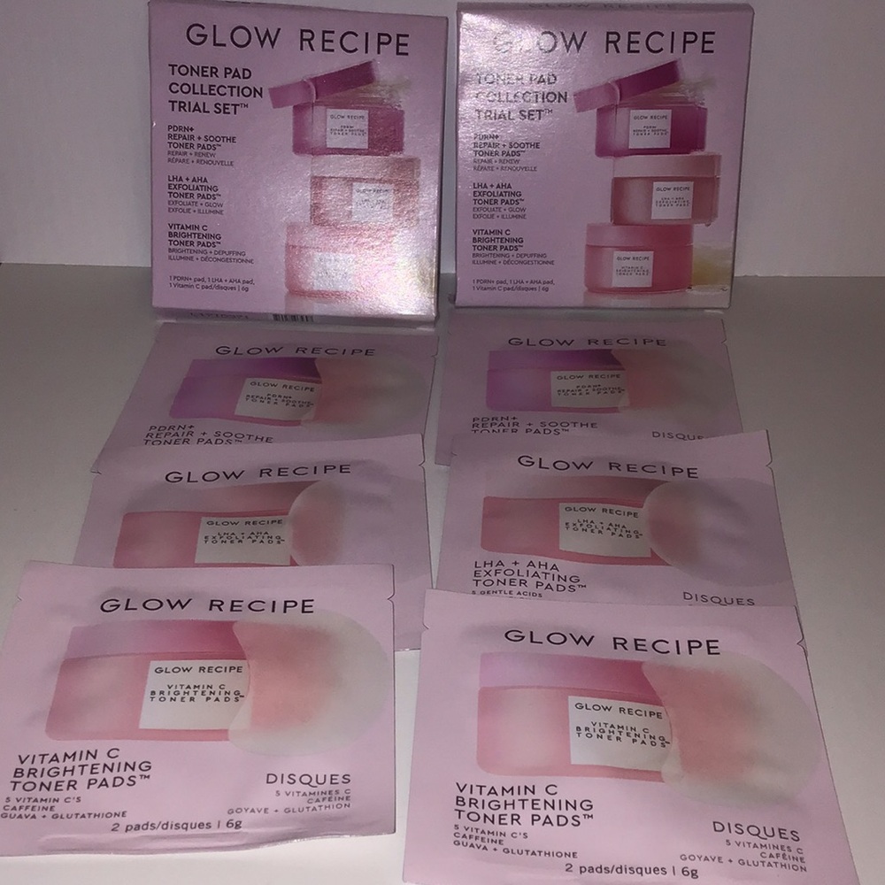 Glow receipe toner pads 6padsNeW